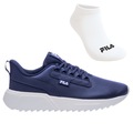 Kit Tênis Fila Freestyle Ii + Meia - Masculino AZUL ESC/CINZA