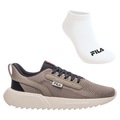 Kit Tênis Fila Freestyle Ii + Meia - Masculino MARROM CLA/PRETO