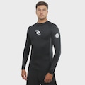 Camiseta UV Rip Curl Waves UPF Perf Black Importada Masculina PRETO