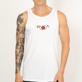 Camiseta Regata RVCA Tiger Sun SS Masculino BRANCO