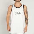 Camiseta Regata Quiksilver Impaired Logo DNA Masculina BRANCO