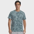 Camiseta Under Armour Launch Printed Masculina VERDE/CINZA