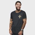 Camiseta Braziline Vasco Bench Masculina PRETO