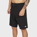 Bermuda Quiksilver Street Trunk Solid 20 Black Masculina PRETO