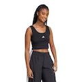 Regata Cropped adidas Essentials Small Logo Feminina PRETO
