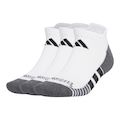 Meia Soquete adidas Performance CLIMACOOL - 3 Pares - Unissex BRANCO/PRETO