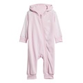 Body de moletinho adidas Três Listras Essentials infantil ROSA CLA/BRANCO