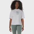 Camiseta ASICS Nagino Relaxed Graphic Feminino BRANCO