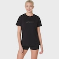 Camiseta ASICS Training Core Logo Feminino PRETO