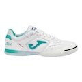 Chuteira de Futsal Masculina Joma Turquoise Top Flex BRANCO