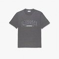 Camiseta de Algodão Lacoste Masculina CINZA