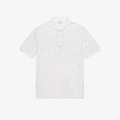 Camisa Polo de Piqué Estampado em Modelagem Solta Lacoste Masculina ROXO