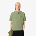 Camiseta Polo Lacoste Masculina Relaxed Fit em Piqué Encorpado VERDE