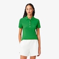 Camiseta Polo Lacoste L.12.D Slim Feminina – O Clássico com Stretch e Flexibilidade VERDE