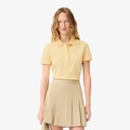 Camiseta Polo Lacoste L.12.D Slim Feminina – O Clássico com Stretch e Flexibilidade AMARELO