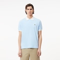 Camiseta Polo Lacoste Masculina L.12.12 – O Clássico Petit Piqué com Listras BRANCO/AZUL