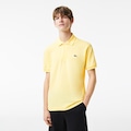 Camiseta Polo Lacoste Original L.12.12 – Modelagem Clássica e Respirável AMARELO