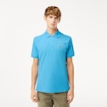 Camiseta Polo Lacoste Original L.12.12 – Modelagem Clássica e Respirável AZUL CLARO