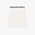 Saia Feminina Lacoste Sport Plissada – Movimento e Elegância Clássica BRANCO