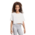 Blusa Cropped adidas Everyday Glam Cropped Graphic Infantil BRANCO