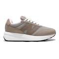 Tênis Feminino New Balance 370v1 MARROM CLA/CINZA CLA