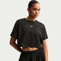 Camiseta Cropped Nike Sportswear Classic Feminina PRETO