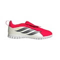 Chuteira Society Infantil adidas Predator Club com Cadarços Elásticos e Língua Dobrável VERMELHO/PRETO
