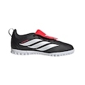 Chuteira Society Infantil adidas Predator Club com Cadarços Elásticos e Língua Dobrável PRETO/BRANCO