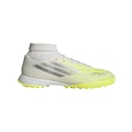 Chuteira Society Adulto adidas F50 Sparkfusion League Mid Cut Cano Alto BRANCO/AMARELO
