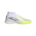 Chuteira Society adidas Adulto F50 Sparkfusion Club Cano Alto BRANCO/AMARELO