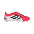Chuteira de Campo Infantil adidas Predator League Língua Dobrável VERMELHO/PRETO