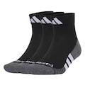 Meia Cano Curto Adidas Amortecimento Performance Climacool 3-Pack Unissex PRETO/CINZA/BRANCO