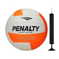 Kit Bola Vôlei Penalty VP 5100 XXVI + Bomba de Ar BRANCO
