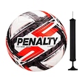 Kit Bola Futsal Penalty Líder 500 XXVI + Bomba de Ar BRANCO
