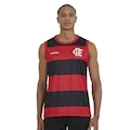 Camiseta Regata do Flamengo Presença Braziline Masculina PRETO