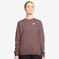 Blusão Nike Sportswear Club Fleece Crew Feminino MARROM