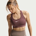 Top Nike Swoosh Feminino MARROM