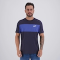 Camiseta Puma Ess Block Tee Masculina AZUL ESCURO