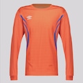 Camisa de Goleiro Umbro Portiere Manga Longa Infantil LARANJA