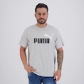 Camiseta Puma Ess 2 Color No.1 Logo Tee Masculina CINZA