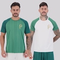Camisa do Palmeiras Palestra Raglan Masculina - 2 Unidades VERDE
