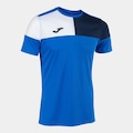 Camiseta Joma Crew V Masculina AZUL/BRANCO