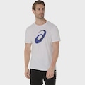 Camiseta ASICS Spiral Logo Graphic Cotton Blend Masculino BRANCO