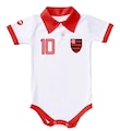 Body Torcida Baby Polo Flamengo Infantil BRANCO