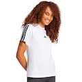 Camiseta adidas Essentials Três Listras Feminina BRANCO