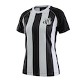 Camisa do Santos Mosaico Braziline - Feminino PRETO/BRANCO