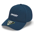 Boné Oakley 6 Panel Stretch Metalic Embossed AZUL/AZUL ESC