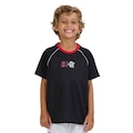 Camisa Braziline Flamengo Disparar Infantil PRETO