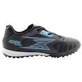 Chuteira Society Adulto OXN Mundialli 4 X-Pro 2 PRETO/AZUL CLA