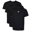 Camiseta Speedo Dry Fit Academia Treino - 3 Unidades - Masculina PRETO